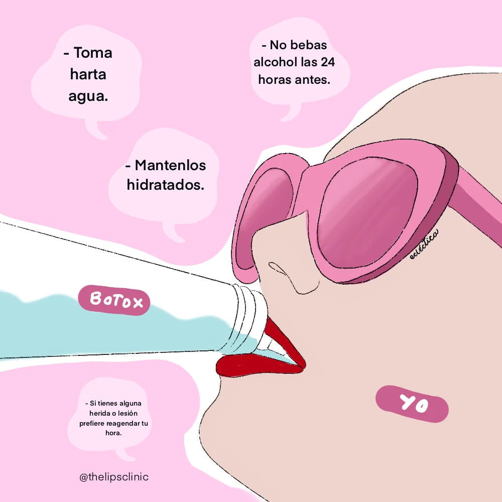 Ilustración con los cuidados antes de tu hora